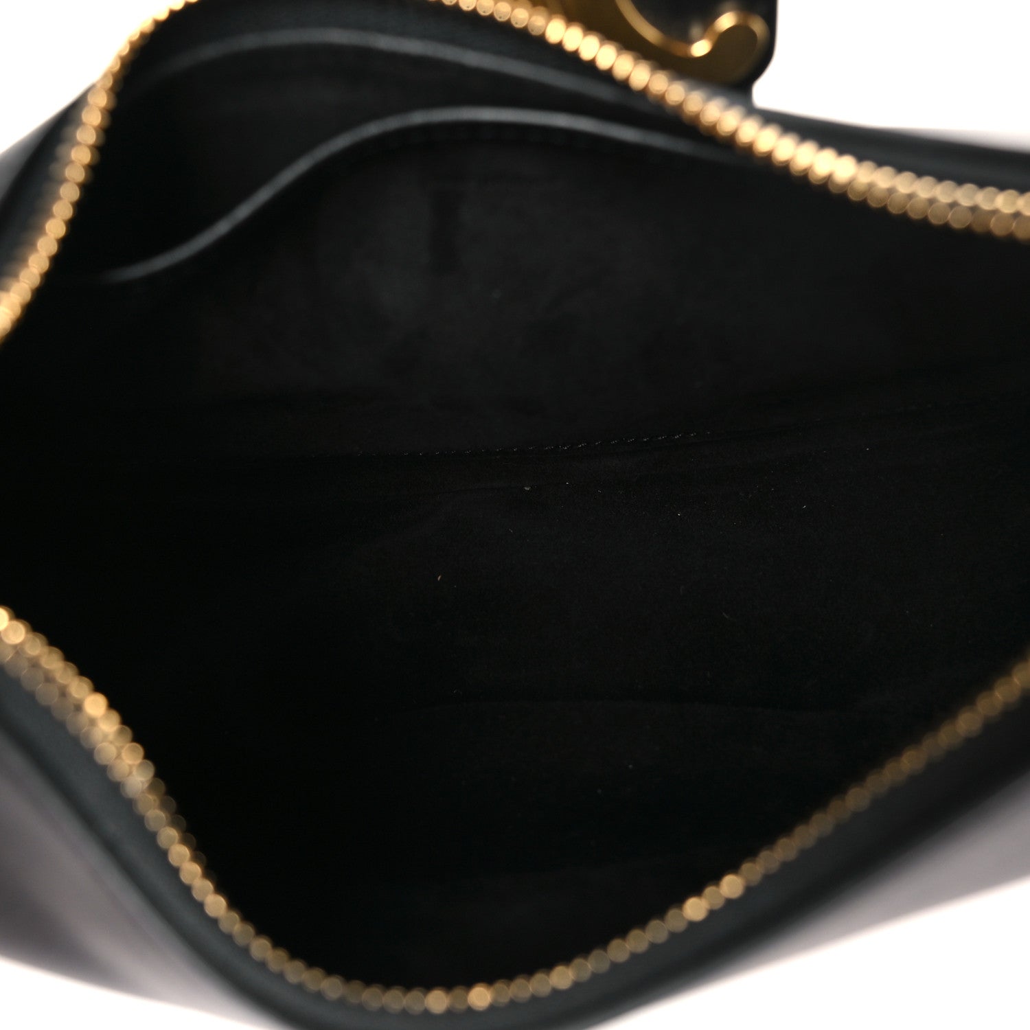 Smooth Calfskin Medium Strap Ava Triomphe Shoulder Bag Black