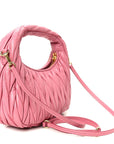 Nappa Matelasse Small Wander Hobo Pink