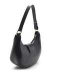 Smooth Calfskin Medium Strap Ava Triomphe Shoulder Bag Black