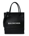 Calfskin Logo XXS Shopping Tote Black