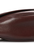 Shiny Lambskin Soft Triomphe Little Half Moon Bag Brick