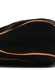 Nubuck Medium New Jackie Shoulder Bag Black Orange