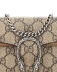 GG Supreme Monogram Super Mini Dionysus Shoulder Bag Taupe