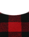 Wool Tartan Medium Ava Triomphe Shoulder Bag Red Black