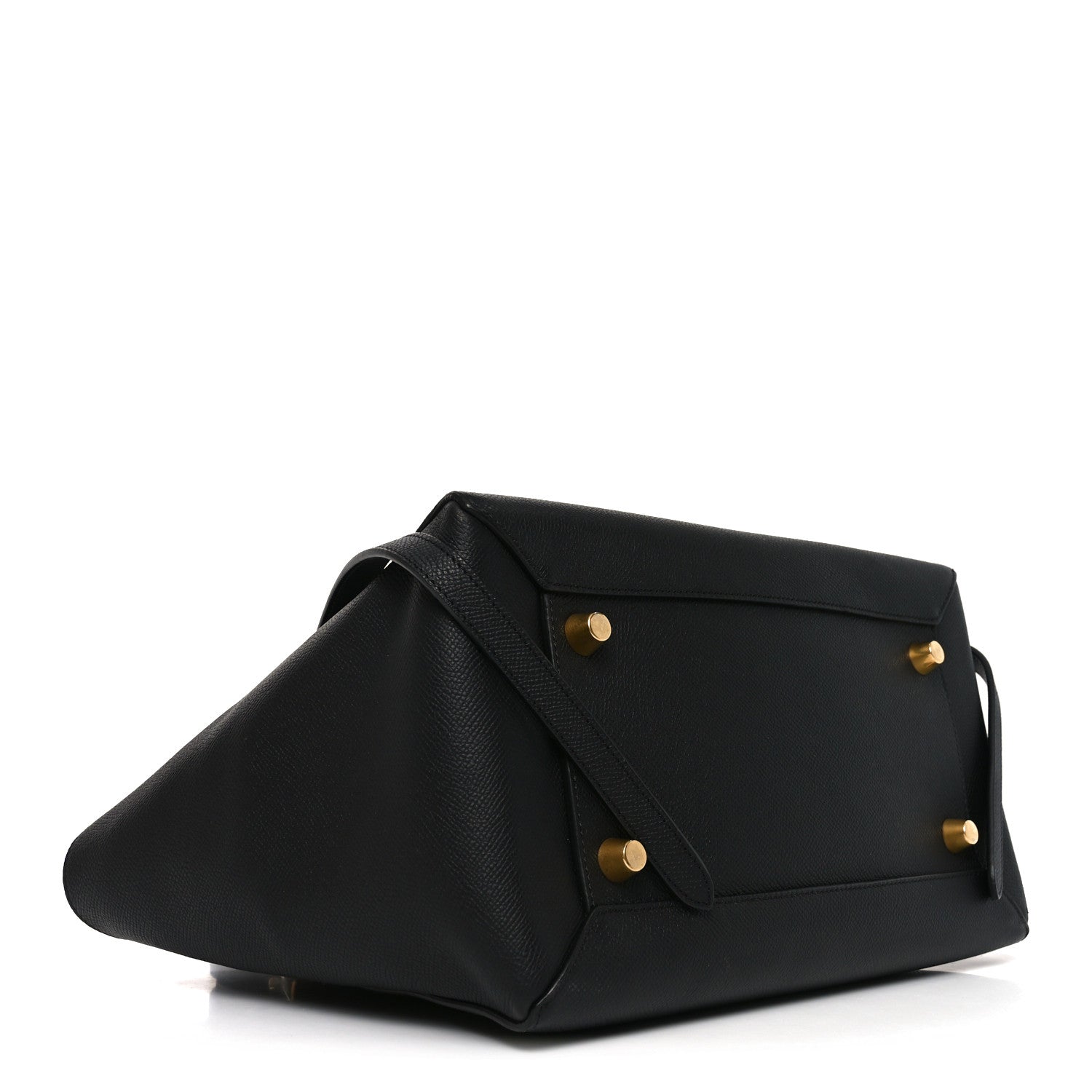 Grained Calfskin Mini Belt Bag Black