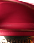 Lambskin Quilted Small Trendy CC Bowling Bag Pink