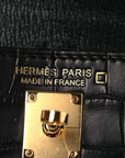 Matte Alligator Festival Kelly Bag Charm Black