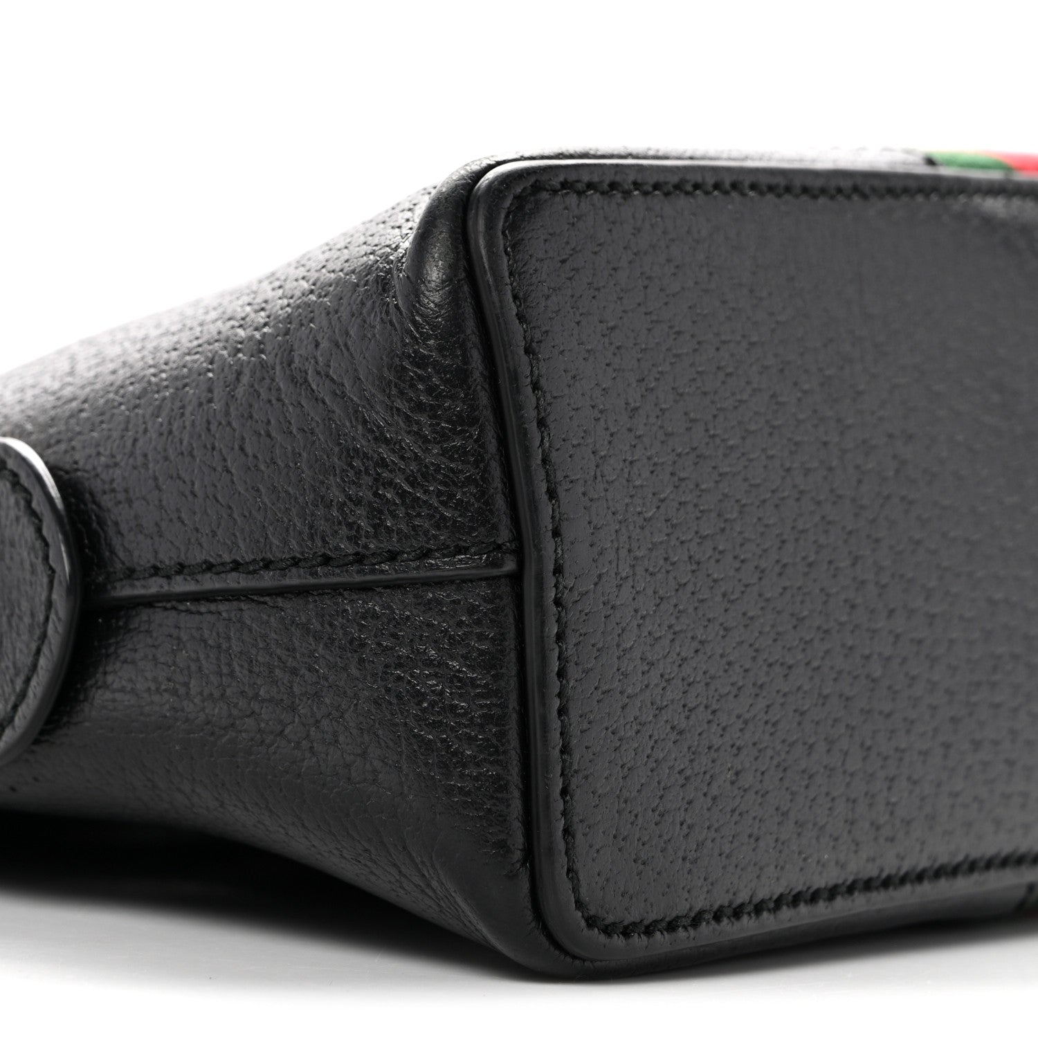 Calfskin GG Web Small Ophidia Dome Shoulder Bag Black