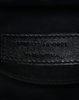 Suede Calfskin Monogram Lou Camera Bag Black