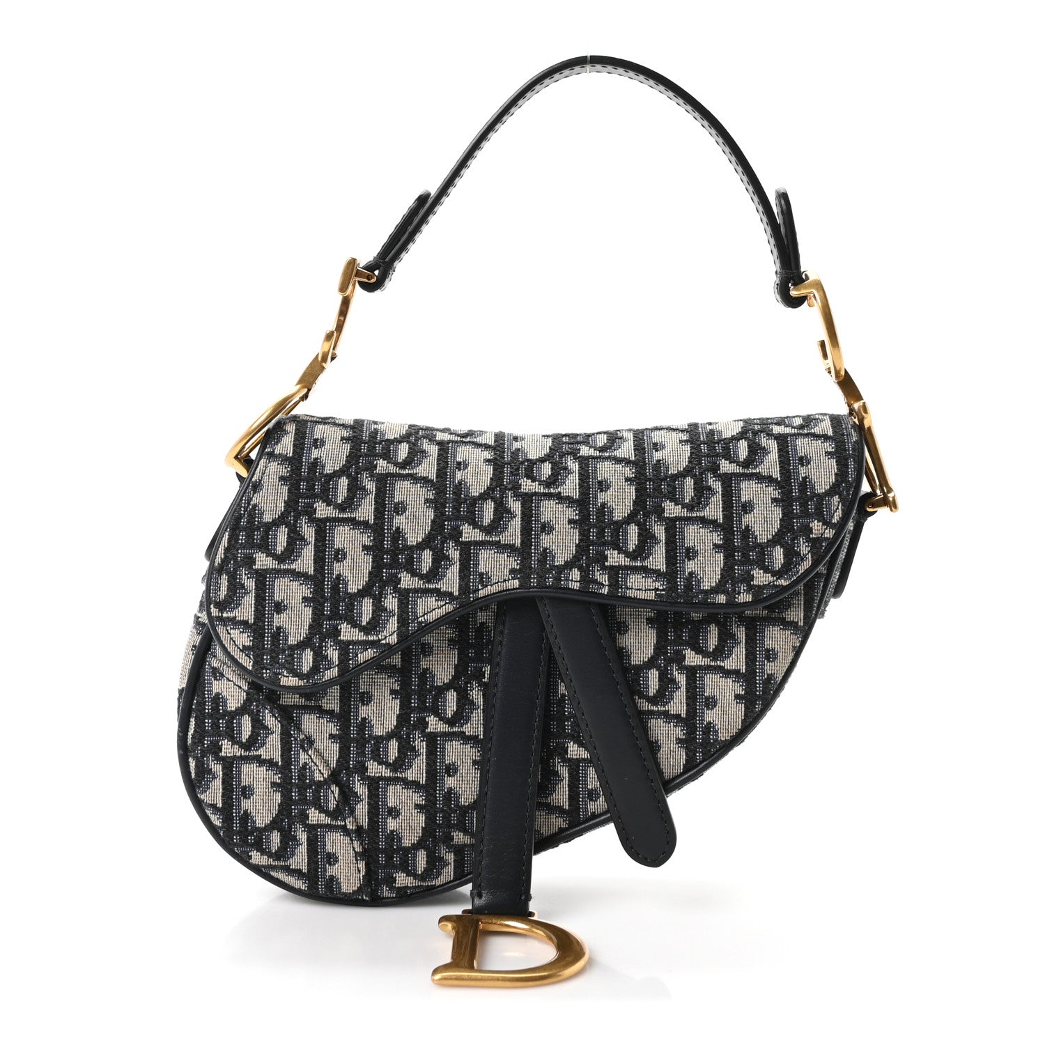 Oblique Mini Saddle Bag Blue