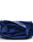 Smooth Calfskin Rose Clutch Knight