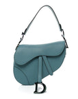 Grained Calfskin Saddle Bag Azure Blue