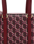 GG Shadow Monogram Ophidia Top Handle Bowler Bag  Rosso Ancora Red