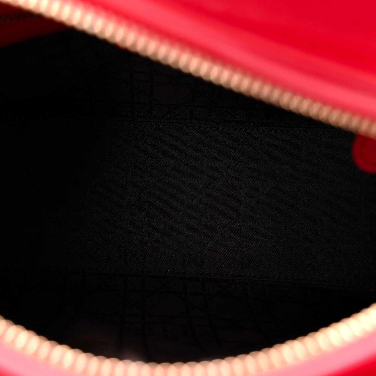 Lambskin Cannage Medium Lady D1OR Red