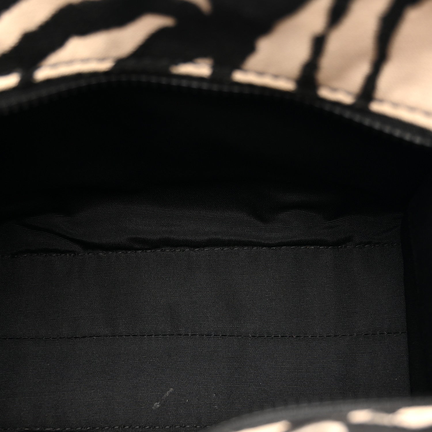 Cotton Canvas Zebra Tiger Print Mini The Traveler Tote Bag