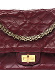 Lambskin Quilted Crush 2.55 Reissue 225 Flap Dark Burgundy