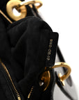 Crinkled Patent Cannage Medium Bohemian Lady D1OR Black