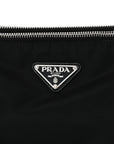 Re-Nylon Saffiano Re-Edition 2000 Double Zip Crossbody Bag Black