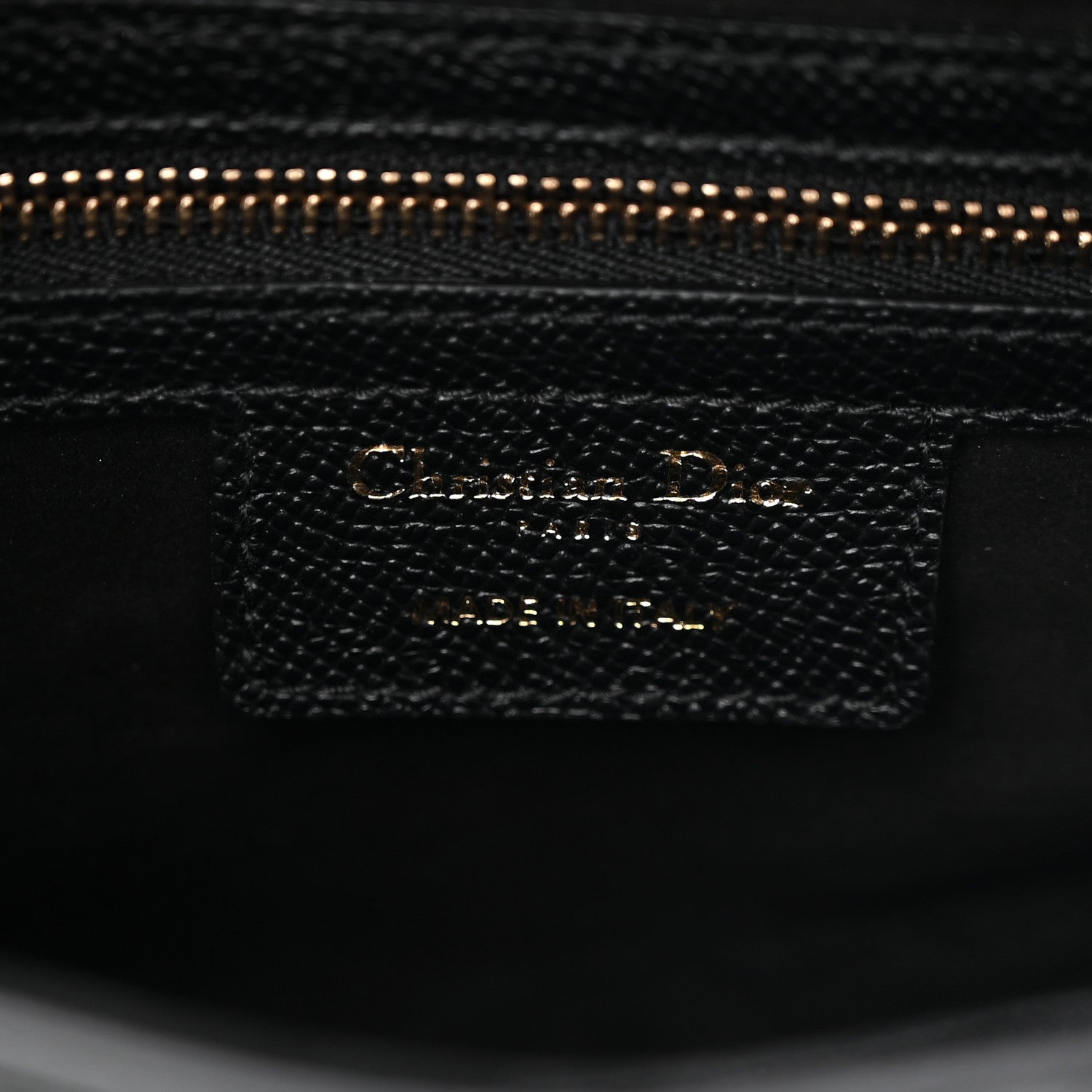Grained Calfskin Saddle Bag With Strap Black
