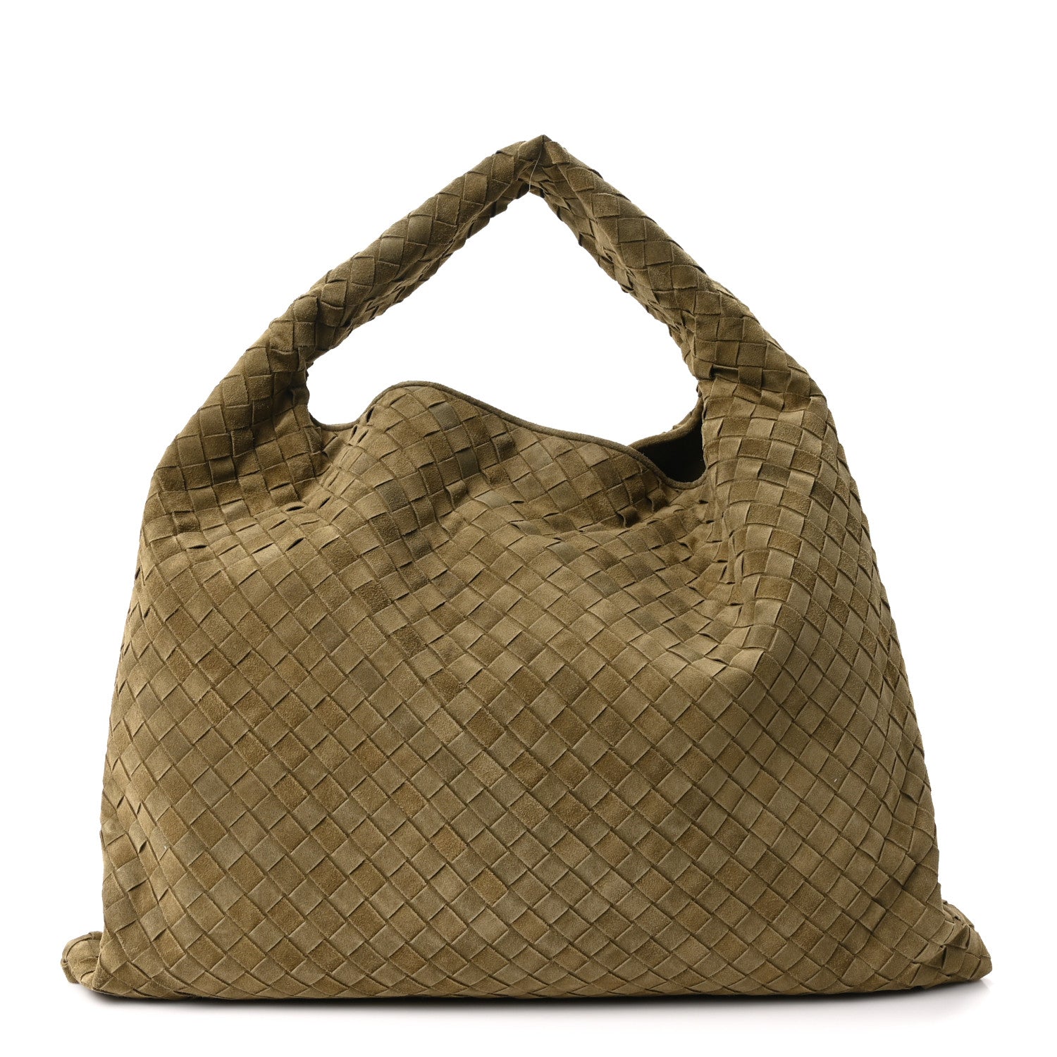 Suede Intrecciato Large Hop Mud