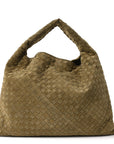 Suede Intrecciato Large Hop Mud