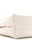 Nappa Intrecciato Small Andiamo Shoulder Bag White