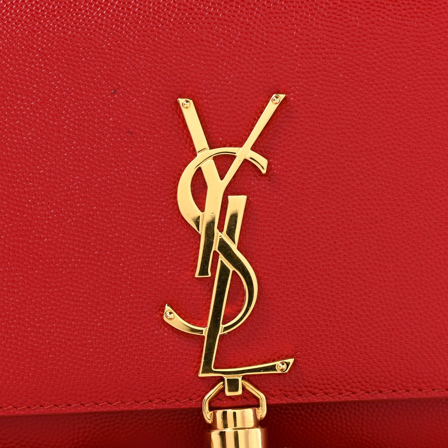 Grain De Poudre Medium Classic Monogram Kate Tassel Satchel Rouge Eros