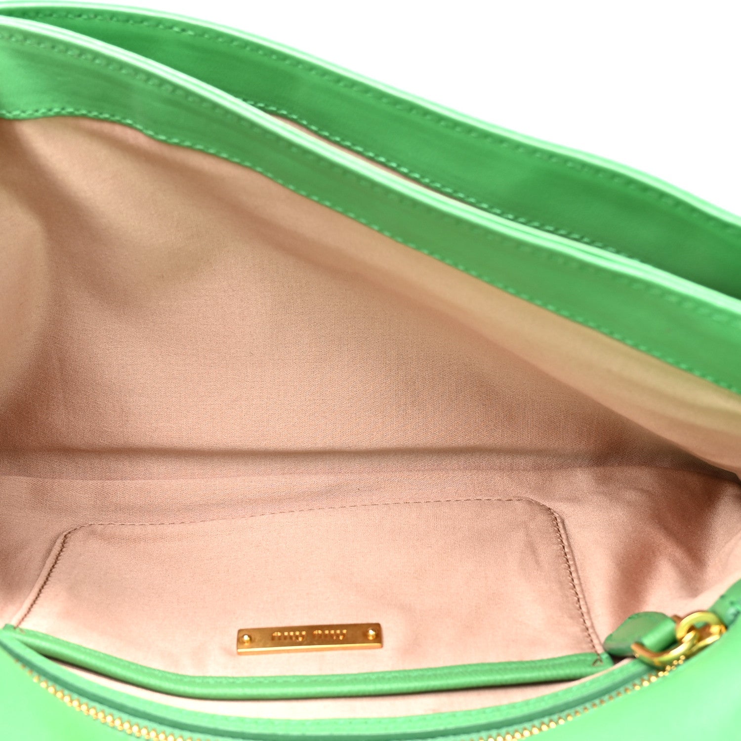 Nappa Matelasse Clutch Menta