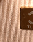 Caviar Quilted Crystal CC Wallet On Chain WOC Beige