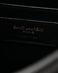 Lambskin Matelasse Monogram Baby Niki Chain Satchel Black