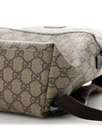 GG Supreme Monogram Margaux Calfskin Childrens Day Backpack Beige Ebony Cocoa Dark Chocolate