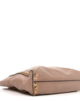 Soft Calf Studded Shopping Tote Cammeo