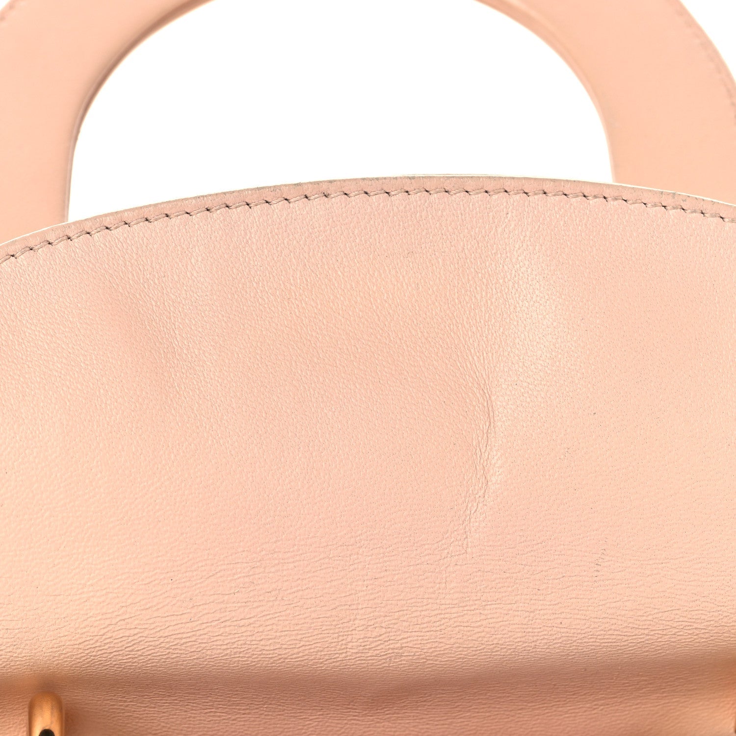 Lambskin Cannage Small Lucky Badges My Lady D1OR Light Pink