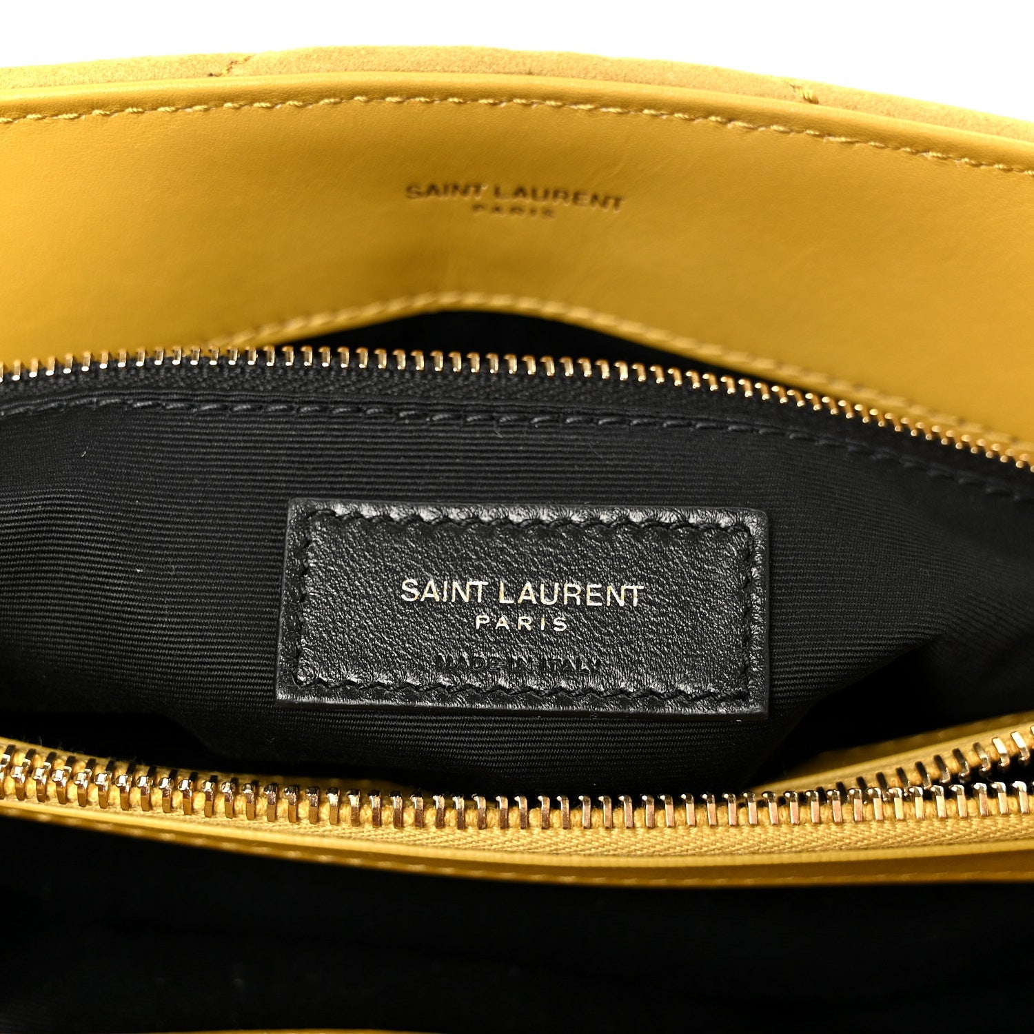 Suede Y Quilted Monogram Medium Loulou Chain Satchel Chartreuse