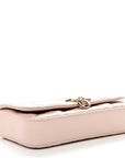 Lambskin Cannage D1OR Talk Phone Pouch Rose Poudre