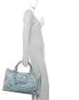 Agneau Giant 21 Silver Hardware Work Bleu Layette
