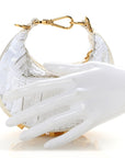Sequin Paillettes Shiny Nappa Nano FNDIgraphy Hobo Charm Ottico