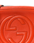 Pebbled Calfskin Small Soho Disco Bag Sun Orange