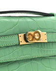 Matte Alligator Kelly Pochette Vert Comics