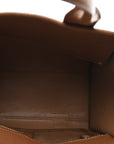 Grained Calfskin Small The Tote Bag Argan Oil