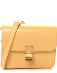 Liege Calfskin Teen Classic Box Flap Bag Sand