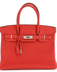 Togo Birkin 30 Rouge Pivoine