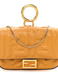 Nappa Matisse FF Embossed Nano Baguette Charm Zucca