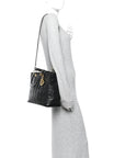 Lambskin Cannage Large Lady D1OR Black