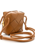 Lambskin Maxi Intrecciato Mini Cassette Camera Bag Acorn