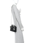Lambskin Cannage Mini Lady D1OR Black