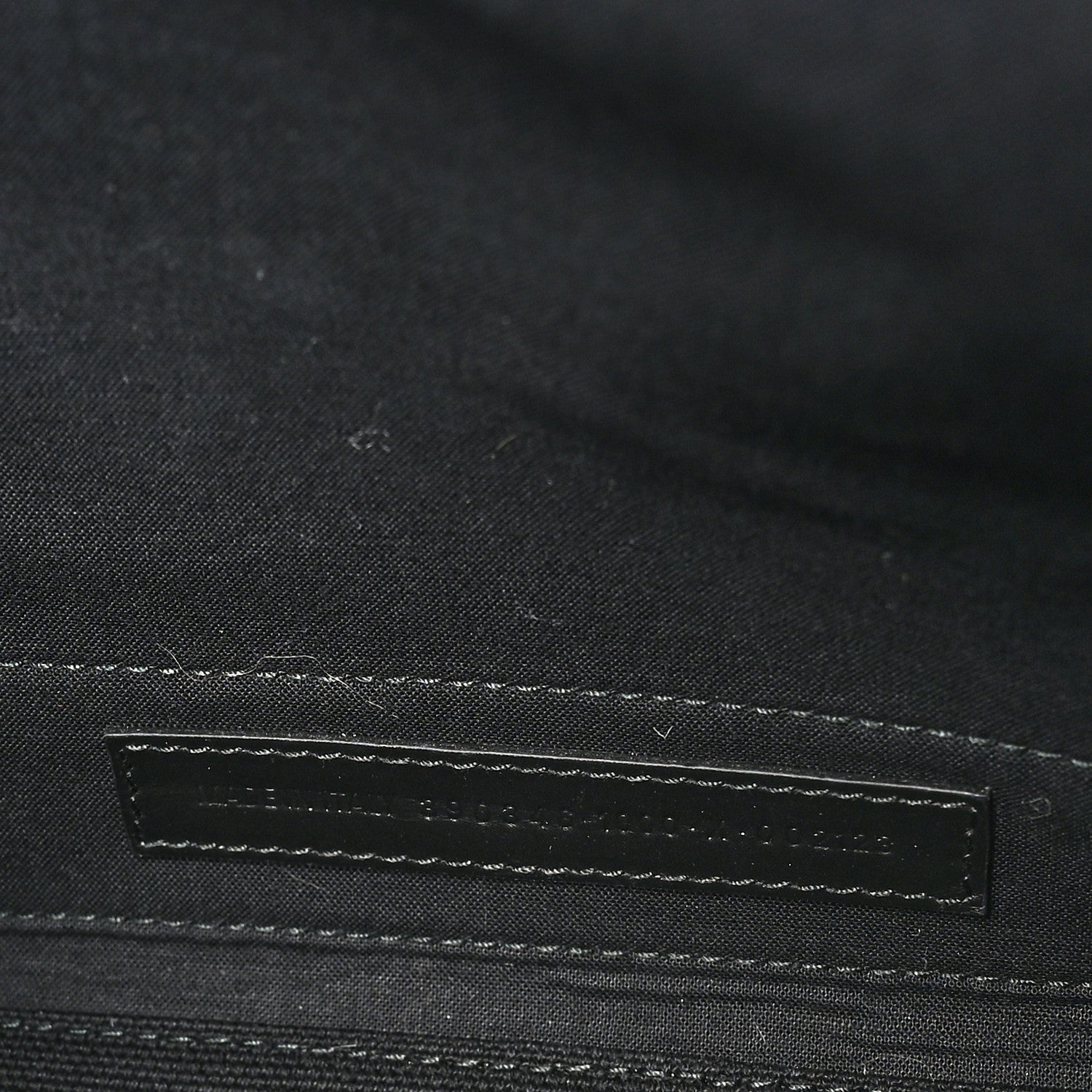 Cotton Canvas Calfskin Logo Print Navy Cabas XS Black White