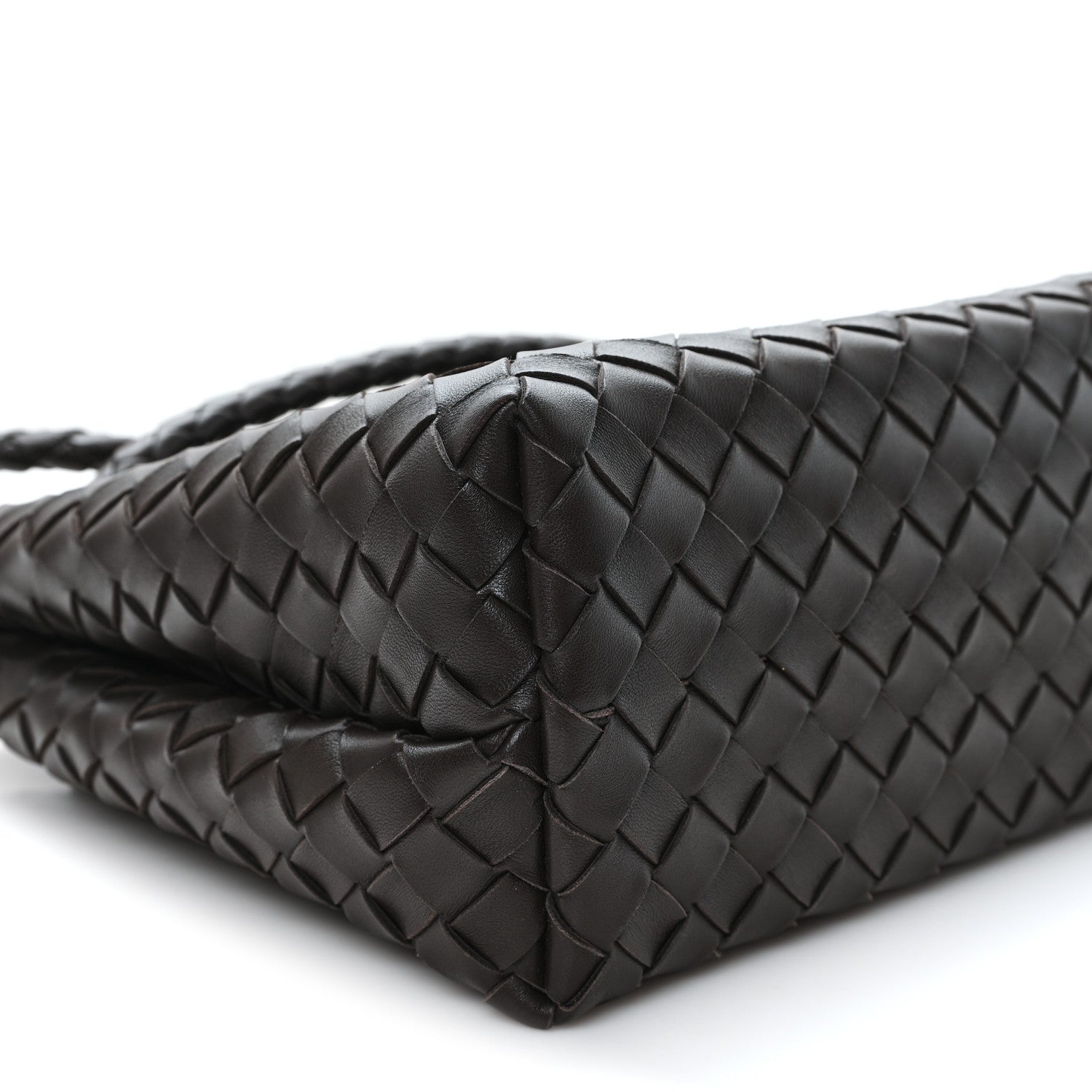Nappa Intrecciato Medium Andiamo Shoulder Bag Fondant