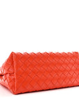 Nappa Intrecciato Small Andiamo With Chain Shoulder Bag Orange