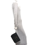 Swift Shiny Niloticus Crocodile Kelly Depeches 25 Pouch Black
